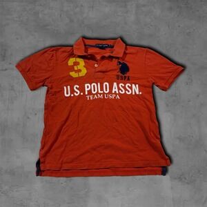 Vintage Relaxed Orange US Polo Assn Polo Shirt